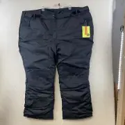 All In Motion Men’s Water & Wind Resistant Snow Pants Black Size 4XL