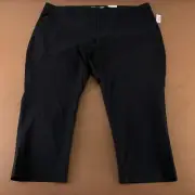 Old Navy Womens Plus Size 30 Black High-Waisted Pixie Skinny Ankle Pants NWT