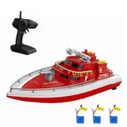 Remote Control Boat 2.4GHz Remote Control Ship Toy Gift for Kids Adults Boys Low Battery Reminder/Over Distance Reminder/Automatic Capsizing Red 3 ...