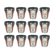 96pc Antheia Green Homewares Soft Plastic Seedling Planter Pot 11x9.5cm Brown