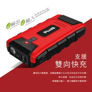 Philo 飛樂 PQC-12000SP 汽柴油車緊急啟動電源 (12000mAh) 救車電源 USB充電 行動電源