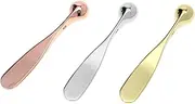 3Pcs Metal Makeup Spatula Eye Cream Massage Stick Cosmetic Scoop Elegant Face Applicator Tools for Improved Absorption Skin Care
