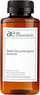 Air Esscentials Green Tea & Lemongrass Aroma Oil - Pure Essential Oil for Scent Machines & Cold-Air Diffusers | Natural, Aromatherapy Scent | Revitalizing Blend of Lemongrass & Leafy Greens | 300mL