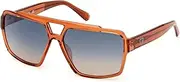 [GUESS] GU00223 Sunglasses 42X shiny dark orange 61/14/145 Men, 16 x Sparkly Dark Orange, 61/14/145