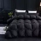 Three Geese Pinch Pleat Goose Feathers Down Comforter King Size Duvet Insert,...