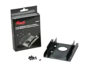 Dual 2.5" SSD HDD Bracket Mounting Kit Internal to 3.5" Drive Bay Adapter Black