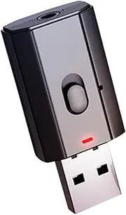 TEHAUX Wireless Adapter Jack Audio Receiver Transmitter for PC Tv Car and Headphones Streaming Lightweight and Portable Broad Compatibility