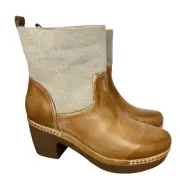 Sundance Catalog Antelope R18 Sato Leather Boots in Cognac Size 10 NEW $218