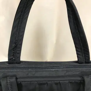 Prada 黑色尼龍手提包公事包鎖頭包 B8493