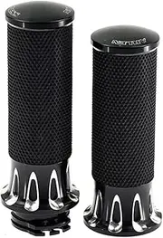 HDBUBALUS 1" 25mm CNC Handle Bar Grips Hand Grips Fit for Harley Touring Dyna Softail Sportster 883 1200 XL