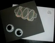 Halloween Googly Eyes Greeting Card C28 Handmade OOAK