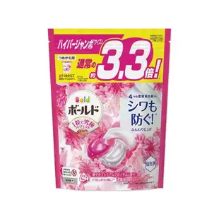 日本P&G Bold 4D炭酸機能強洗淨2倍消臭柔軟香氛洗衣凝膠球 36顆x1袋