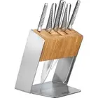 Global Katana 6pc Knife Block Set Bamboo 79586