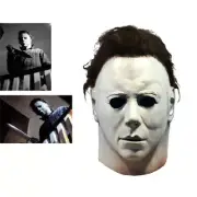Halloween Michael Myers Mask Latex Full Head Scary Horror Murderer Cosplay Adult