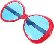 [JUMPLAWN] 10 Party Eyewear Party Sunglasses Summer Sunglasses Photo Booth Glasses Sunglasses for Party Funny Photo Props Glasses Funny Eyeglass Plastic Red