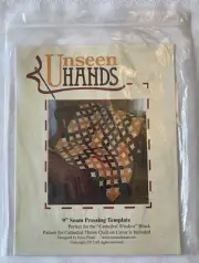 9" Seam Pressing Template by Unseen Hands & Pattern for Cathedral Throw Quilt