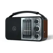 AM FM Portable Radio Shortwave Radio with Bluetooth,Radio Plug in Wall or Bat...