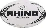 Rhino Vortex XV Rugby Ball (UK Size: 5) (White)