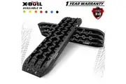 X-BULL Recovery tracks / Sand tracks / Mud tracks / Off Road 4WD 4x4 Car 2pcs Gen 3.0 - Black