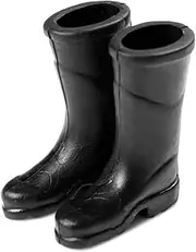 Pair of Miniature Dollhouse Rain Boots 1:12 Scale Black