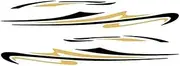 165x16 Inch RV Decals, Self-Adhesive Car Stickers Decorative for Van Caravan Vehicles, 165x16 Inch Size, RV Decals Graphics Exterior Large