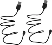 GAROZATION 2pcs Magnetic Charging Cable for Smartwatches Durable Pin Charger Cord Compatible with Multiple Brands Sleek Design for Enhanced Style and Convenience