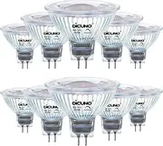 [DiCUNO] GU5.3 Dimmable LED Bulb, MR16 LED Spotlight, 12V, 6W 60W Halogen Equivalent, Warm White 2700K, 600LM, 40-Degree Bi-Pin Base Track Light, 10 Packs