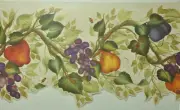 Wallpaper Border Branch fruits lasercut bee 233B33913