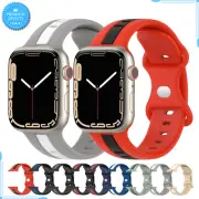 Silicone Strap For Apple Watch Band 46mm 42mm 45mm 41mm 44mm 40 38mm Bracelet