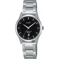 在飛比找momo購物網優惠-【ALBA】城市簡約時尚女錶-黑x銀/28mm(VJ22-X