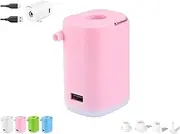 Slowowing Mini Air Pump, Slowowing Mini Portable Air Pump with Light, Outdoor Lighting Camping Tent Light for Airs Mattress