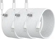 6FT iPhone 16 Pro Max Charging Cable USB C, 3 Pack 60W Fast USB C to USB C Fast Charging Cable Type C to C Charger Cord for iPhone 16/16 Plus/16 Pro/16 Pro Max, iPhone 15/15 Plus/15 Pro/15 Pro Max