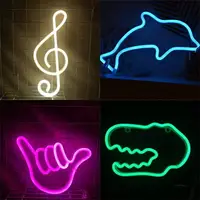 在飛比找樂天市場購物網優惠-七彩霓虹燈 LED霓虹燈 INS造型派對燈 海豚 音符 手指