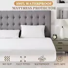 Fully Fitted Mattress Protector Waterproof Anti Mite Microfibre Bed Soft Cover