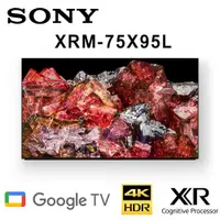 在飛比找ETMall東森購物網優惠-SONY XRM-75X95L 75吋 4K HDR智慧液晶