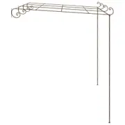 Wrought Iron Rose Arch Garden Ornament Patio Pergola Climbing Plant 4x3x2.2m