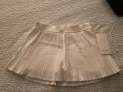 Lululemon Varsity High Rise Pleated Tennis Skirt White Size 8