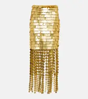 [Simkhai] Simkhai Lucee embellished midi skirt UK 10 gold