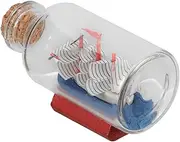 Elegant Nautical Cruise Ship and Drift Bottle Set Acrylic Model for Home or Office Display Present Idea