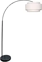 Floor Lamp Stand Reading Black Metal Marble Base Modern Lighting Home Decor