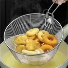 Stainless Steel Food Strainer Chips Fry Baskets Potato Colander Frying Basket