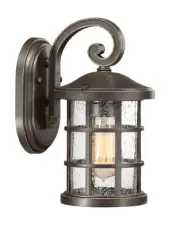 Quoizel CSE8406 Crusade 1 Light 11" Tall Outdoor Lantern Style - Bronze