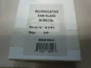 Alfa Tools I BI-METAL 6" 6TPI RECIPROCATING SAW BLADES LOT OF 50 BLADES