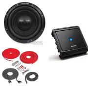 Alpine W10S4 | 750W Max 10" Single 4-Ohm Subwoofer + Amp & Kit