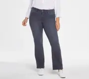 NYDJ Size 28WP Marilyn Straight Uplift Jeans in Cool Embrace- Gilt A458607