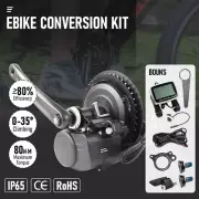 Ebike 250W 36V Electric Bike Conversion Kit Mid Drive Motor with LCD Display