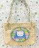 【震撼精品百貨】Hello Kitty 凱蒂貓 HELLO KITTY日本SANRIO三麗鷗KITTY迷你編織小提袋-花*64782 震撼日式精品百貨