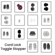 Toggle Cord Lock Stopper Stop End Drawstring Camping Hiking Shoelace Backpacks