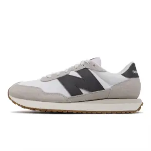 【NEW BALANCE】休閒鞋 237 男鞋 女鞋 白 灰 拼接 復古 運動鞋 NB 紐巴倫(MS237CT-D)