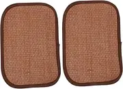 Hohopeti 2pcs Rabbit Grass Mat Cooling Pad for Small Pets Bunny Grass Mat for Summer Woven for Guinea Pig Chinchilla and Other Small Animals